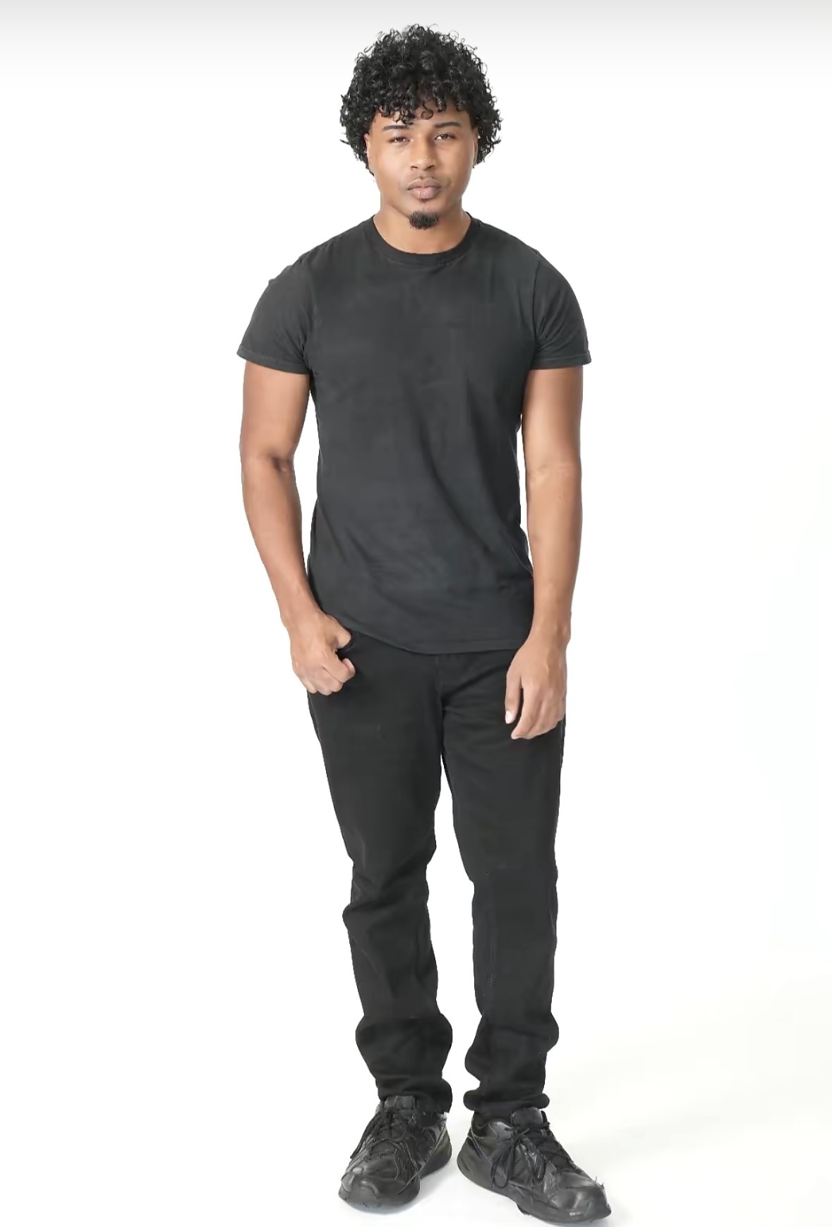 Cole in a full-length front-facing pose